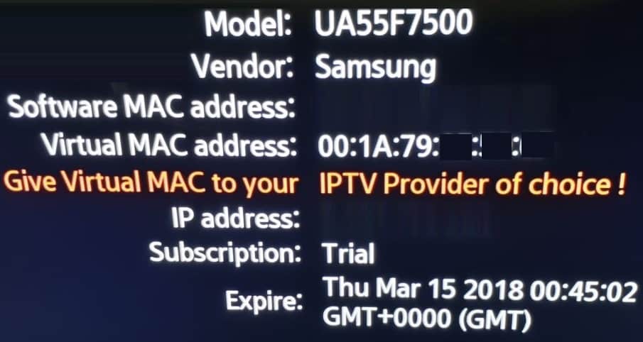 input mac address iptv stalker